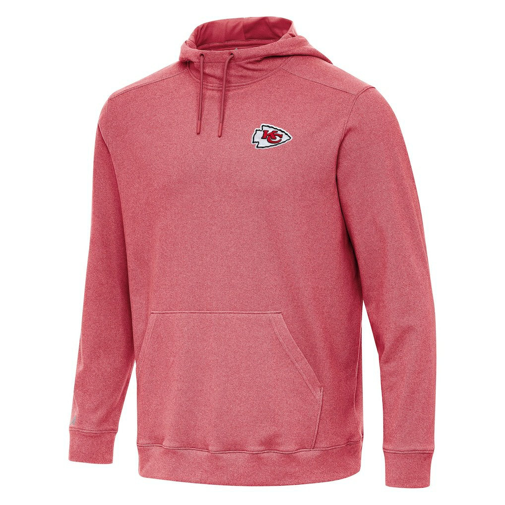 Kansas City Chiefs Antigua Cloud Pullover Hoodie - Heather Red cheap