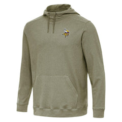 Minnesota Vikings Antigua Cloud Pullover Hoodie - Olive sale
