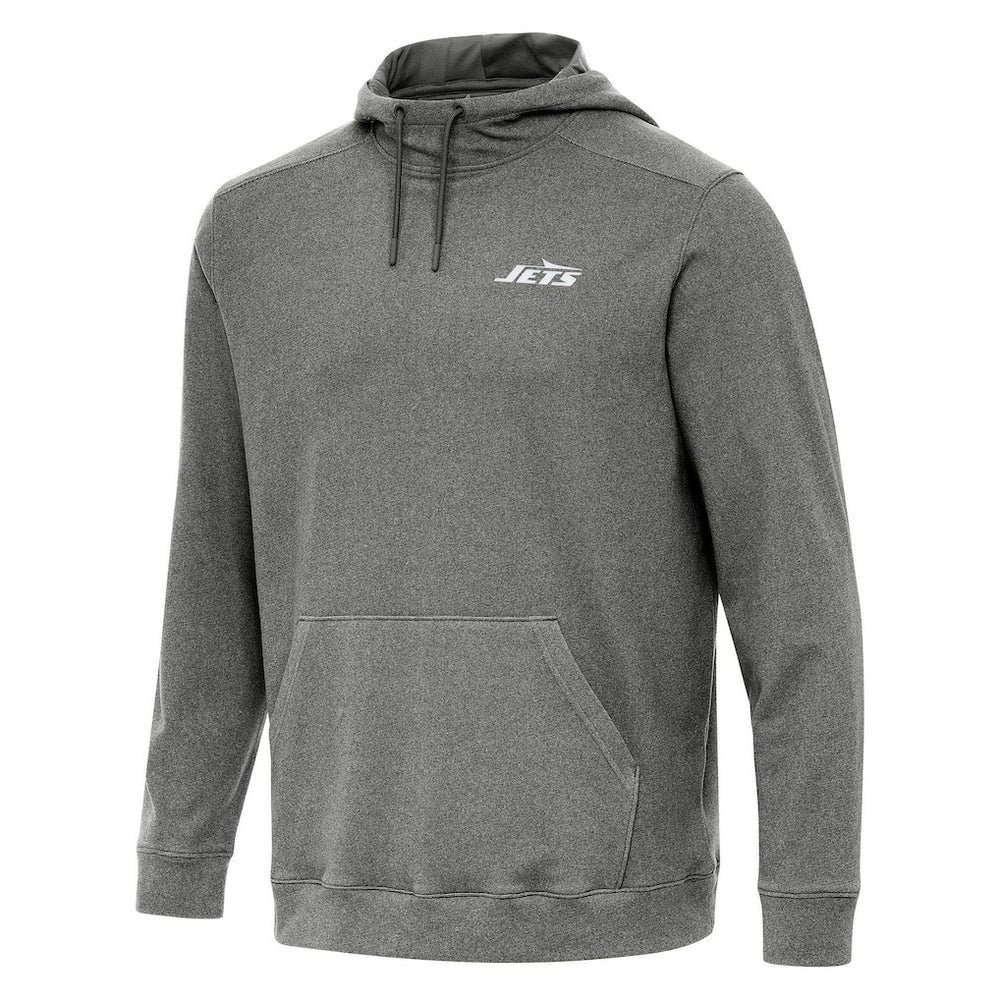 New York Jets Antigua Cloud Pullover Hoodie - Heather Black sale