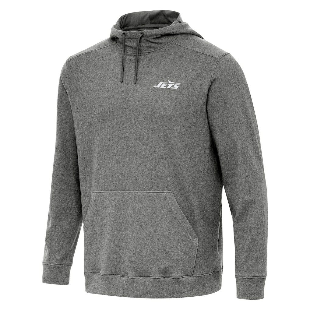New York Jets Antigua Cloud Pullover Hoodie - Heather Black sale
