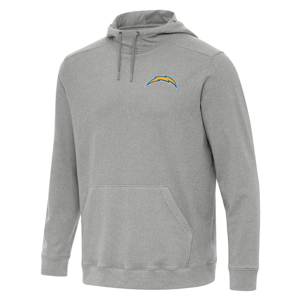Los Angeles Chargers Antigua Cloud Pullover Hoodie - Heather Gray for sale