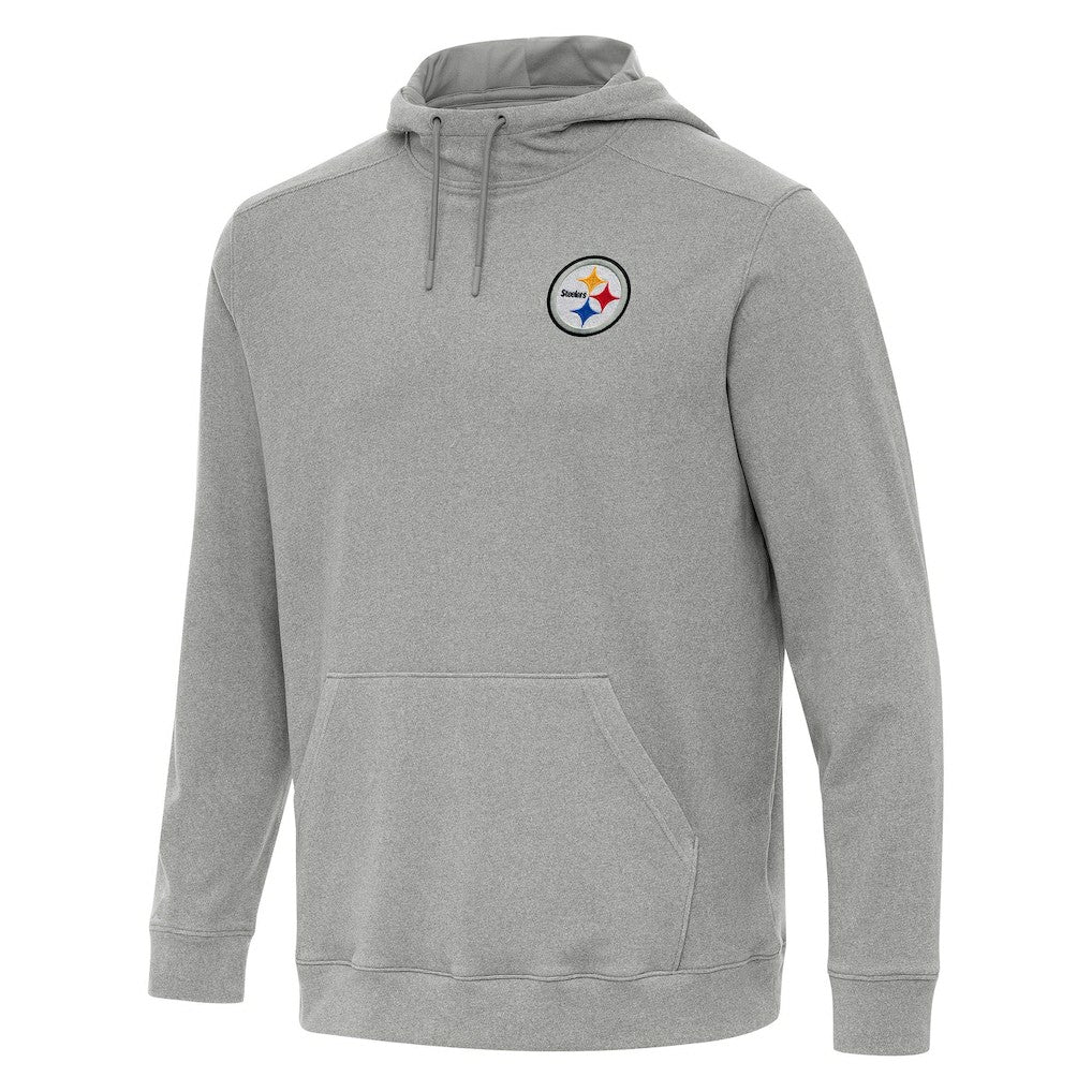 Pittsburgh Steelers Antigua Cloud Pullover Hoodie - Heather Gray cheap