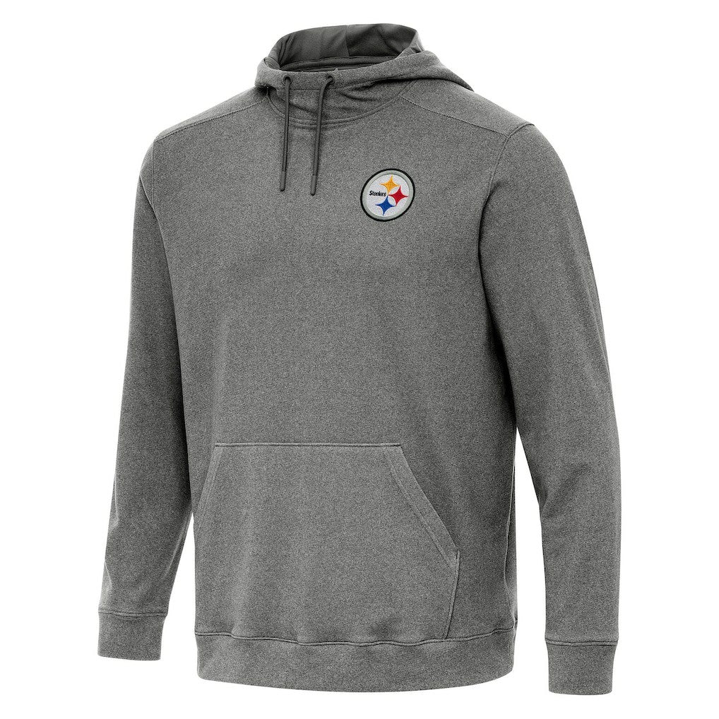 Pittsburgh Steelers Antigua Cloud Pullover Hoodie - Heather Black on sale