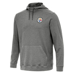 Pittsburgh Steelers Antigua Cloud Pullover Hoodie - Heather Black on sale
