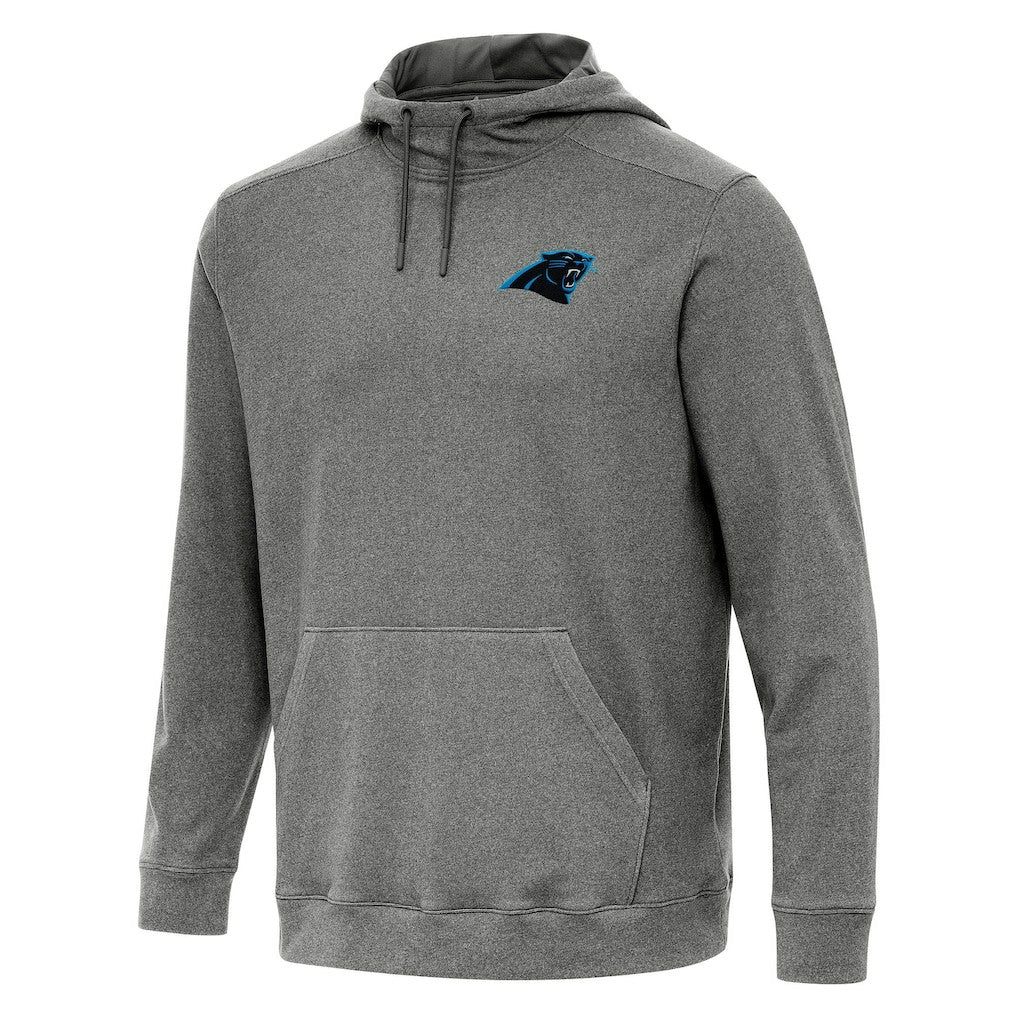 Carolina Panthers Antigua Cloud Pullover Hoodie - Heather Black discount