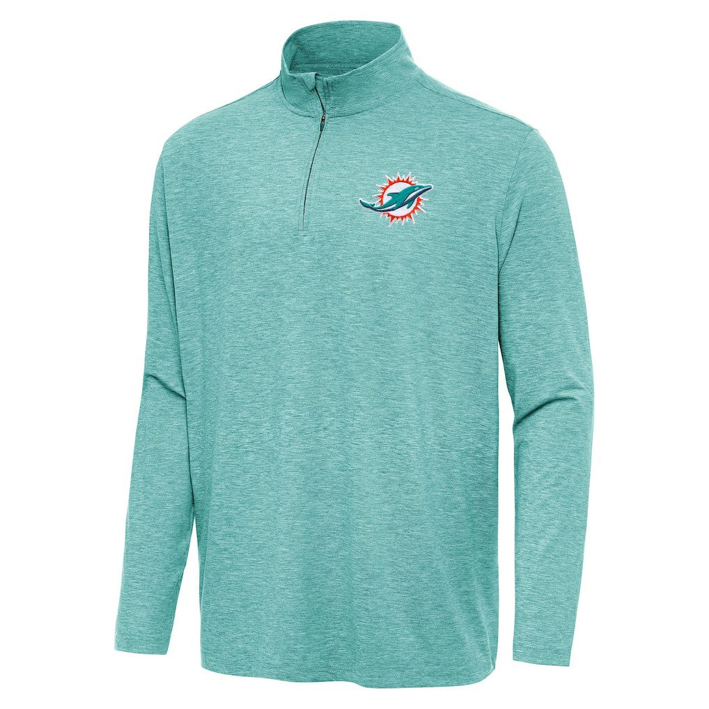 Miami Dolphins Antigua Hunk Quarter-Zip Jacket - Heather Aqua online