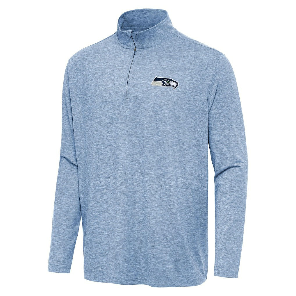 Seattle Seahawks Antigua Hunk Quarter-Zip Jacket - Heather Royal cheap