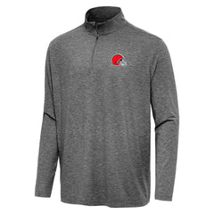 Cleveland Browns Antigua Hunk Quarter-Zip Jacket - Heather Black online