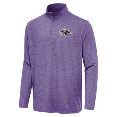 Baltimore Ravens Antigua Hunk Quarter-Zip Jacket - Heather Purple for sale
