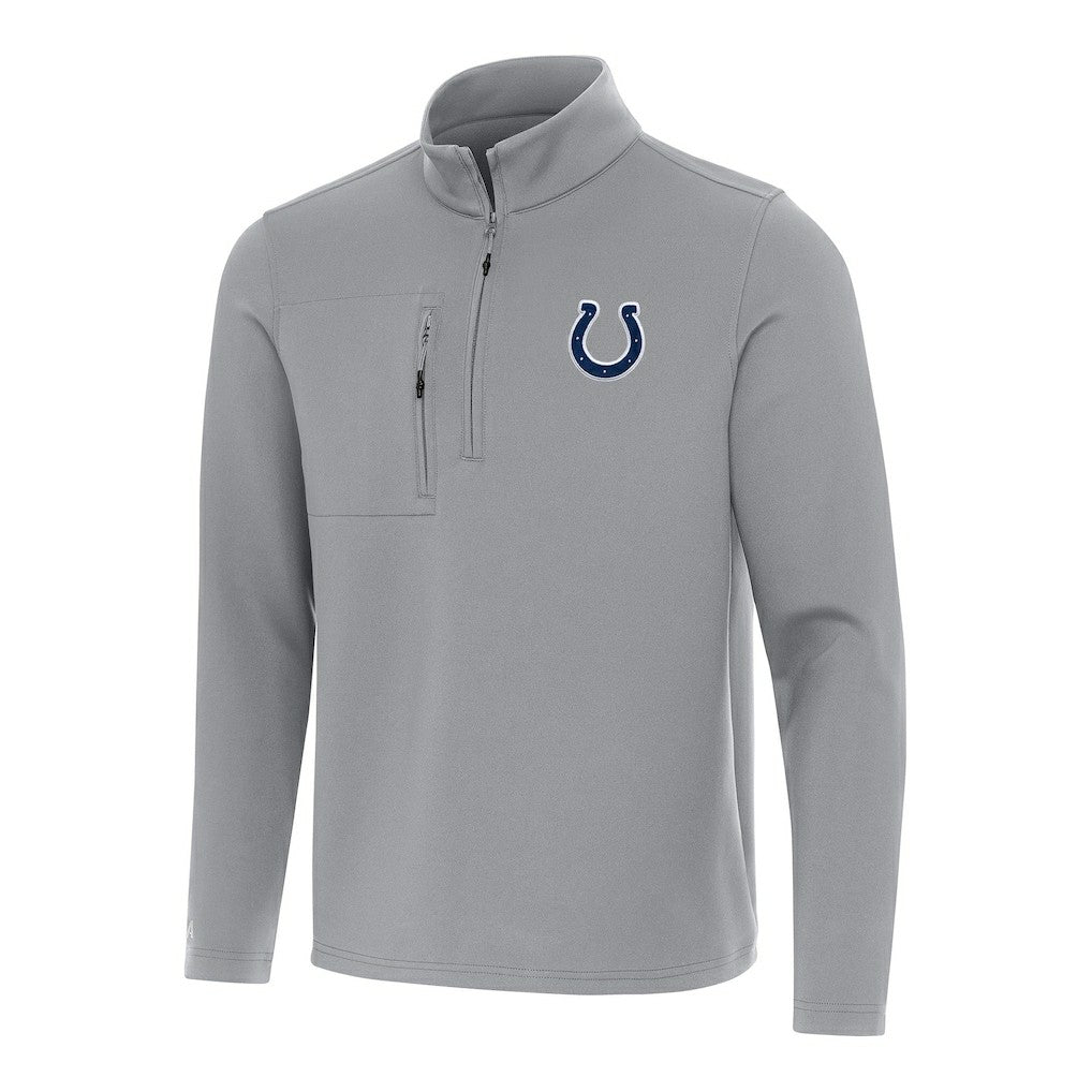 Indianapolis Colts Antigua Insider Quarter-Zip Pullover Top - Gray for sale