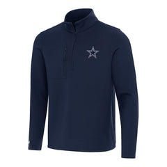 Dallas Cowboys Antigua Insider Quarter-Zip Pullover Top - Navy outlet