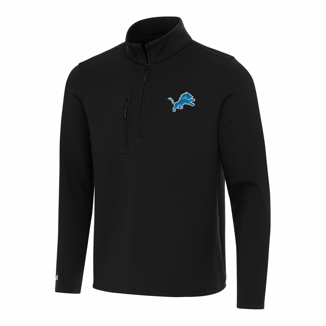 Detroit Lions Antigua Insider Quarter-Zip Pullover Top - Black sale