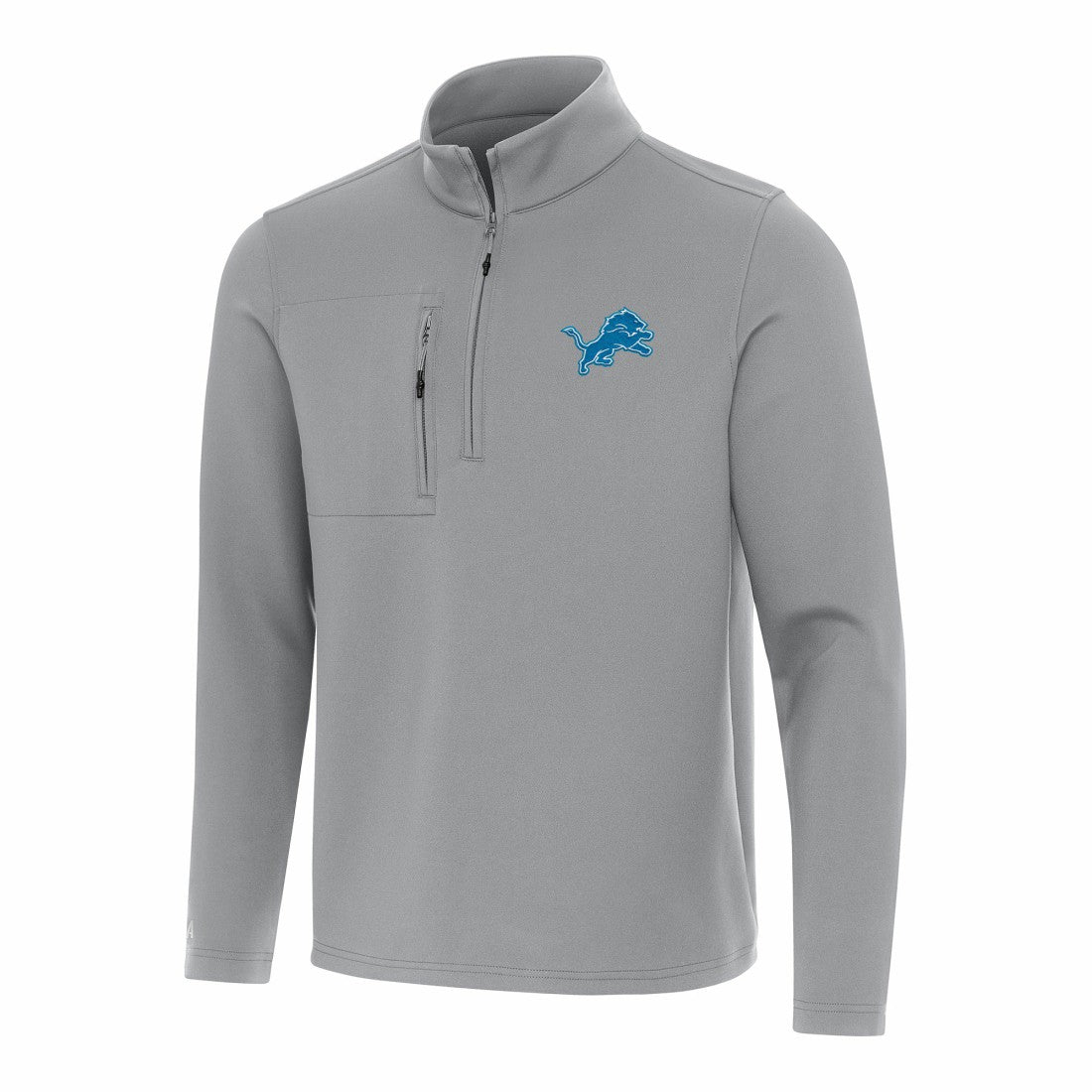 Detroit Lions Antigua Insider Quarter-Zip Pullover Top - Gray sale
