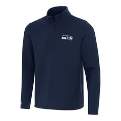 Seattle Seahawks Antigua Insider Quarter-Zip Pullover Top - College Navy outlet