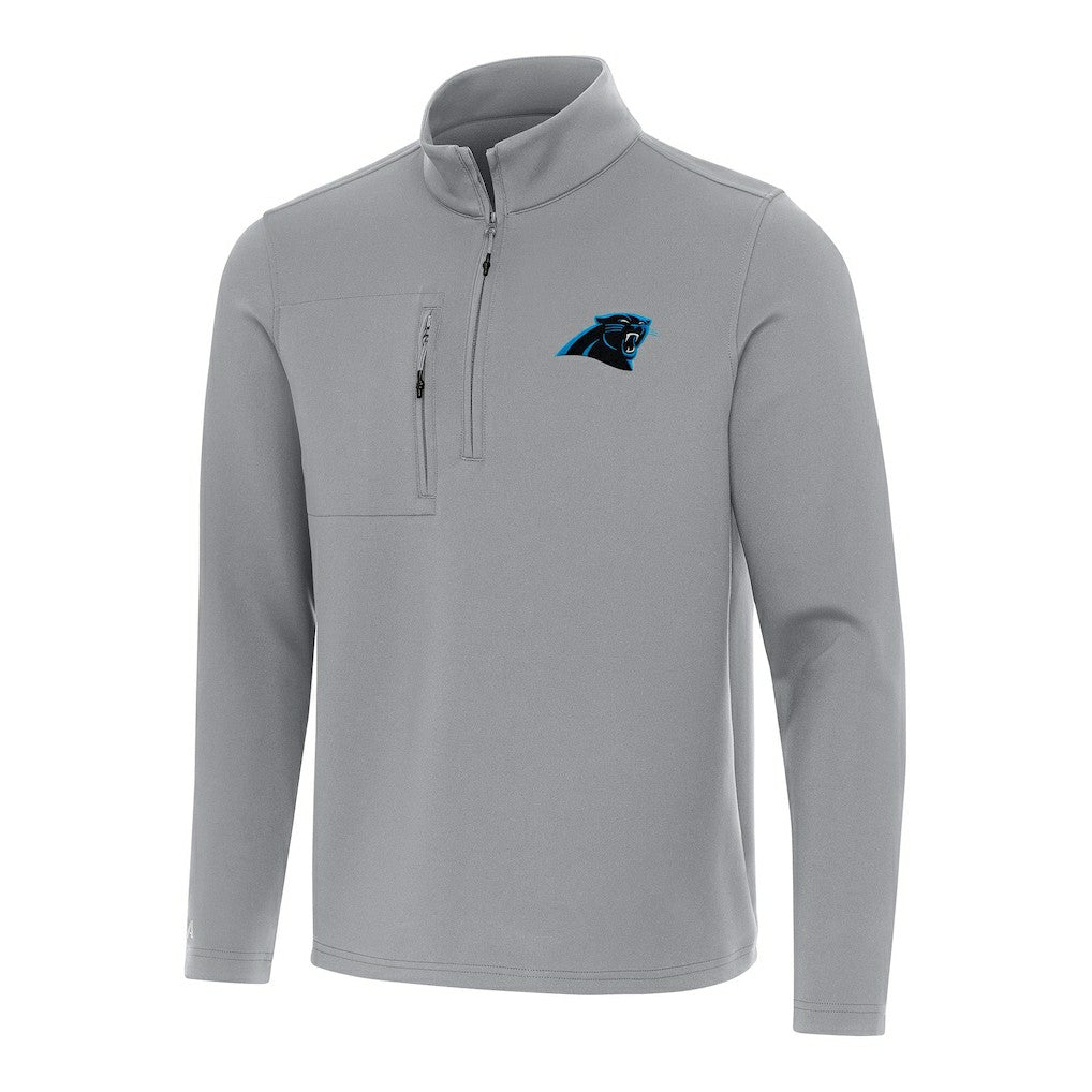 Carolina Panthers Antigua Insider Quarter-Zip Pullover Top - Gray for sale