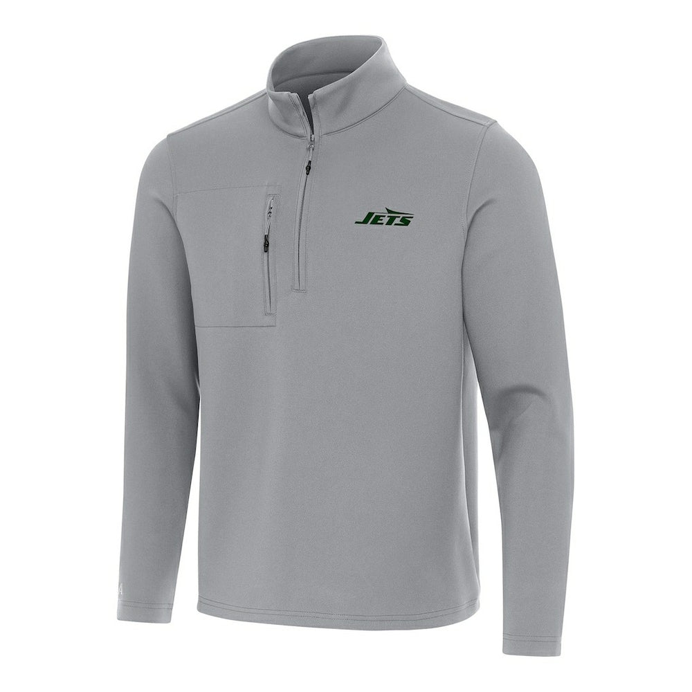 New York Jets Antigua Insider Quarter-Zip Pullover Top - Gray discount