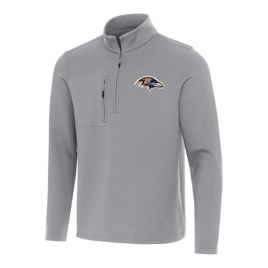 Baltimore Ravens Antigua Insider Quarter-Zip Pullover Top - Gray outlet