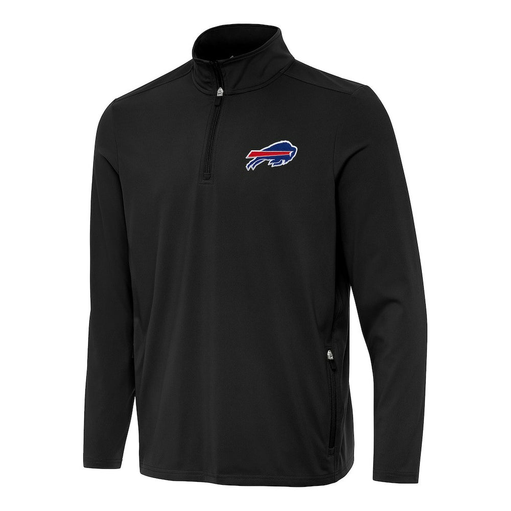 Buffalo Bills Antigua Perilous Quarter-Zip Pullover Top - Black sale