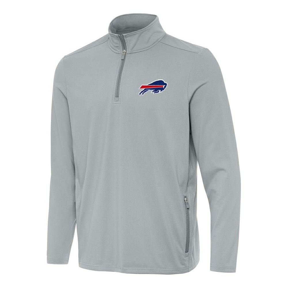 Buffalo Bills Antigua Perilous Quarter-Zip Pullover Top - Gray on sale