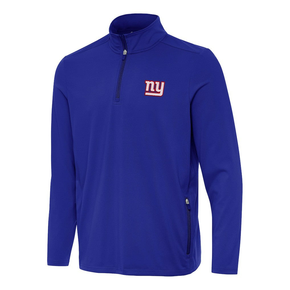 New York Giants Antigua Perilous Quarter-Zip Pullover Top - Royal cheap