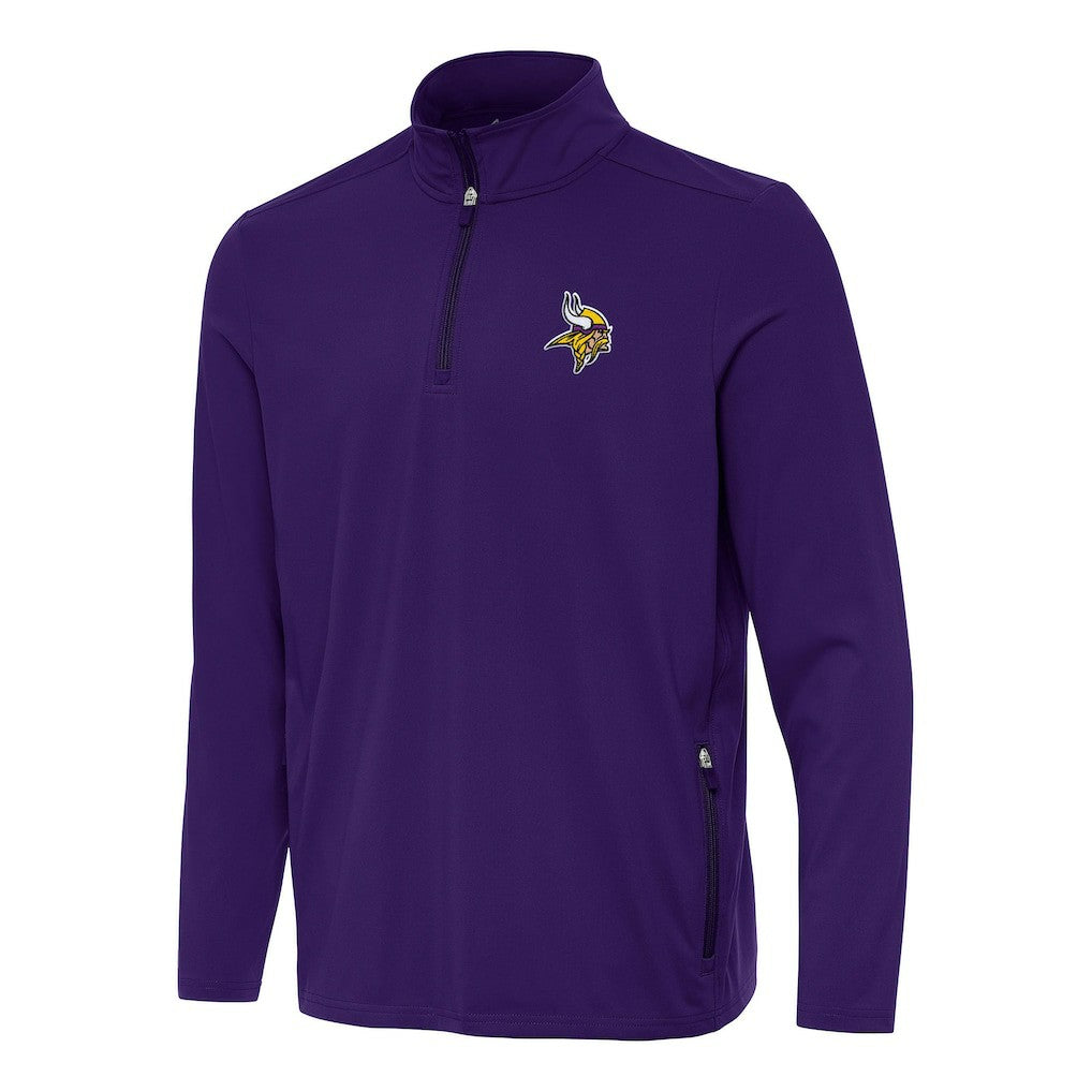 Minnesota Vikings Antigua Perilous Quarter-Zip Pullover Top - Purple sale