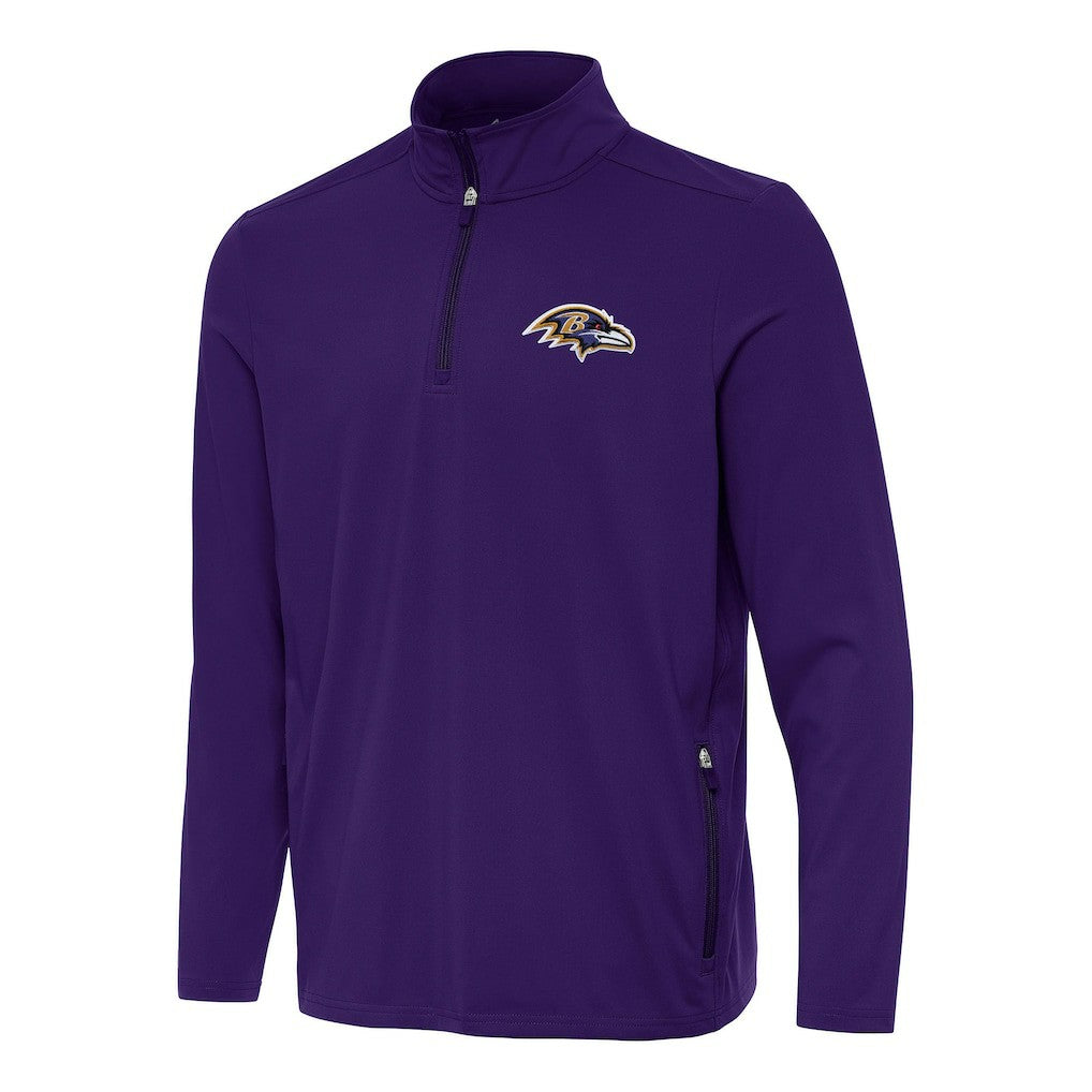 Baltimore Ravens Antigua Perilous Quarter-Zip Pullover Top - Purple for sale