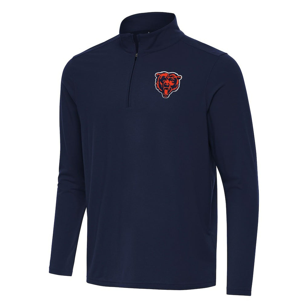 Chicago Bears Antigua Intent Quarter-Zip Pullover Top - Navy online