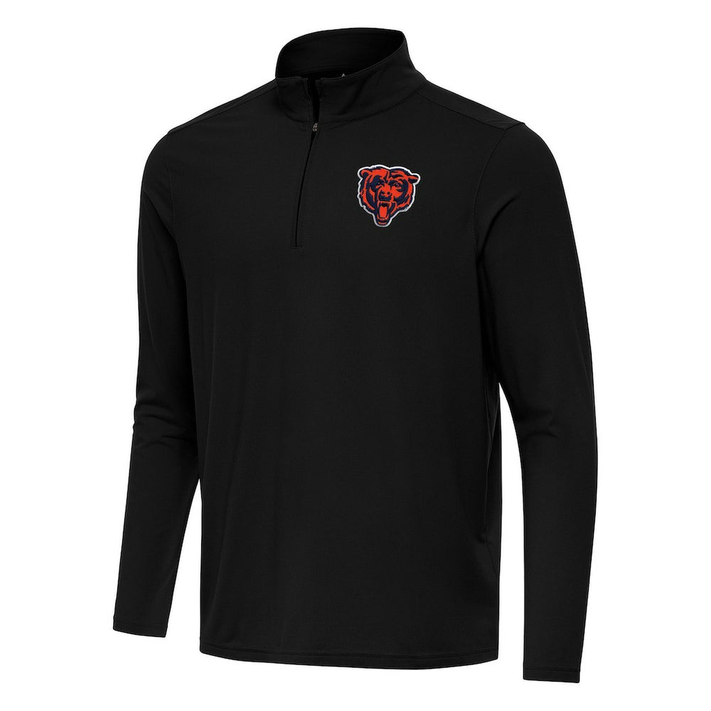 Chicago Bears Antigua Intent Quarter-Zip Pullover Top - Black online