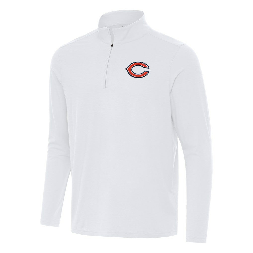 Chicago Bears Antigua Intent Quarter-Zip Pullover Top - White discount