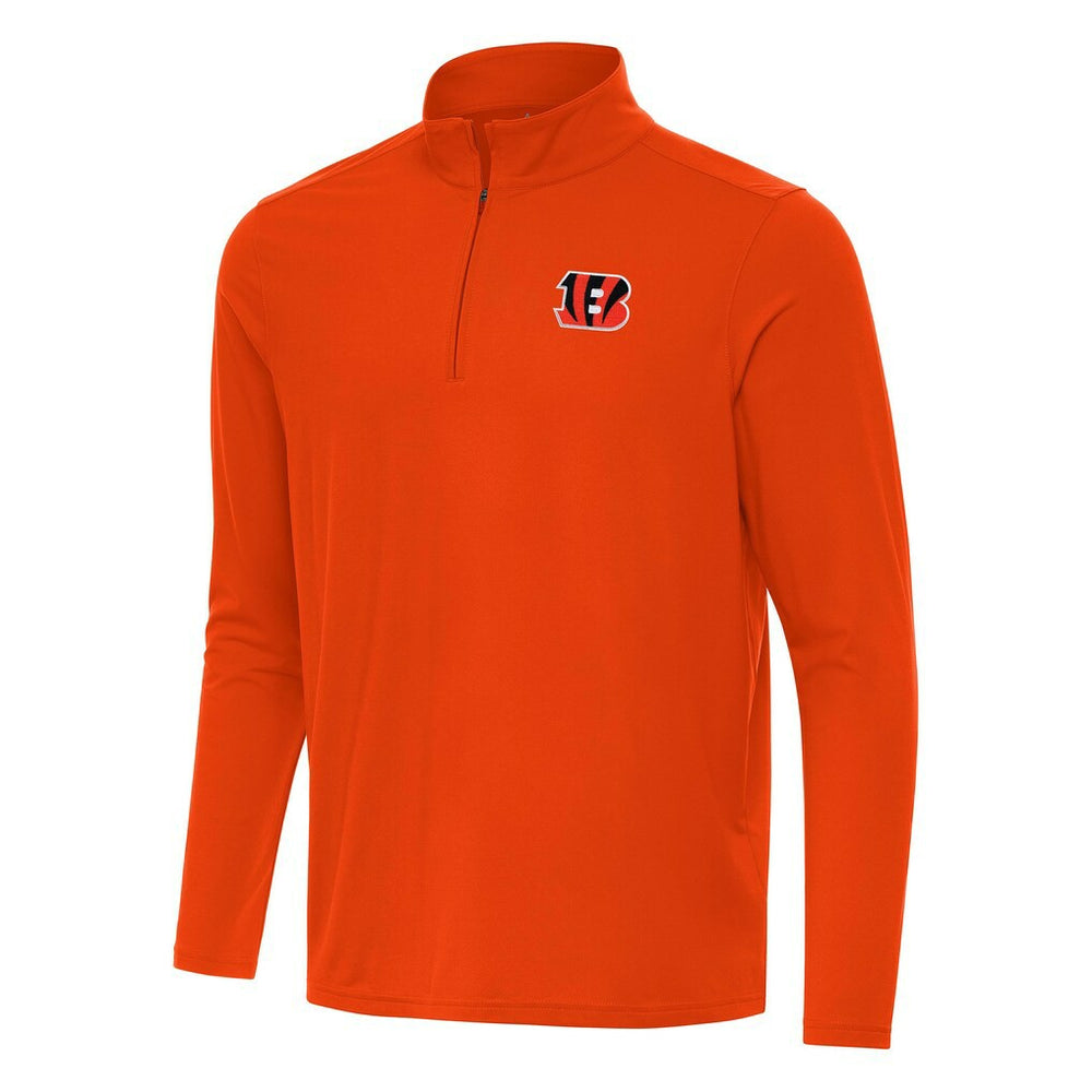 Cincinnati Bengals Antigua Intent Quarter-Zip Pullover Top - Orange for sale