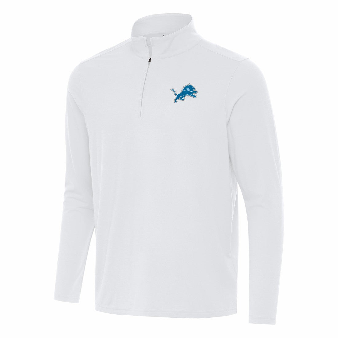 Detroit Lions Antigua Intent Quarter-Zip Pullover Top - White on sale
