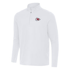 Kansas City Chiefs Antigua Intent Quarter-Zip Pullover Top - White online