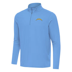 Los Angeles Chargers Antigua Intent Quarter-Zip Pullover Top - Powder Blue online