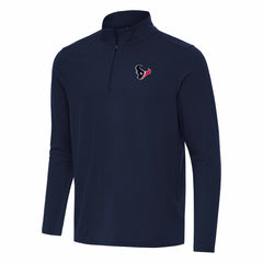 Houston Texans Antigua Intent Quarter-Zip Pullover Top - Navy sale
