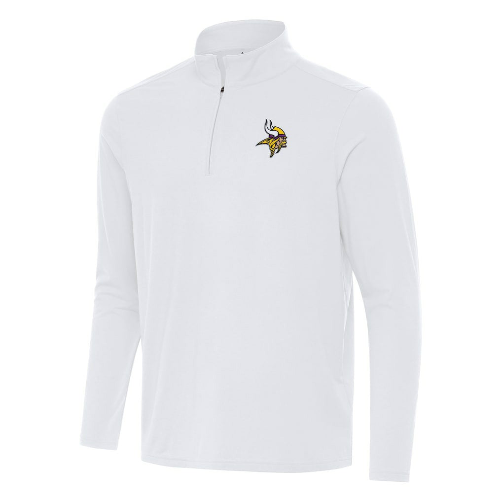 Minnesota Vikings Antigua Intent Quarter-Zip Pullover Top - White discount