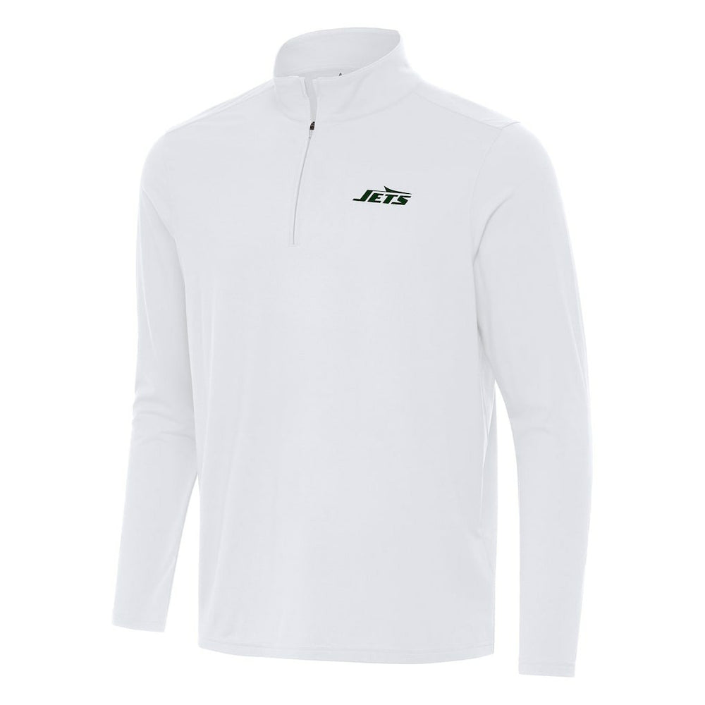 New York Jets Antigua Intent Quarter-Zip Pullover Top - White online
