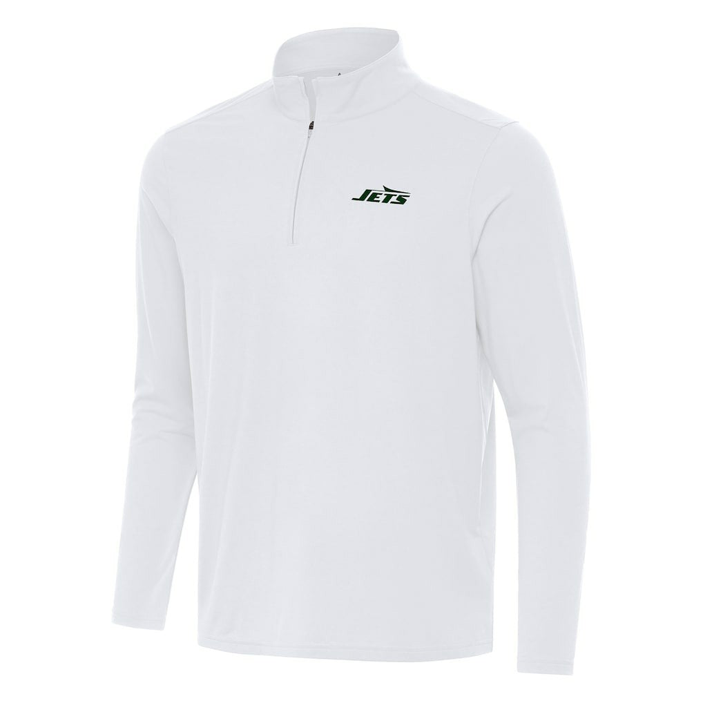 New York Jets Antigua Intent Quarter-Zip Pullover Top - White online
