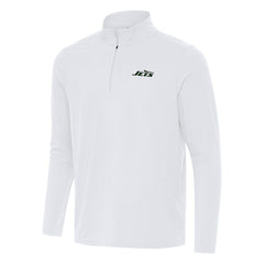 New York Jets Antigua Intent Quarter-Zip Pullover Top - White online