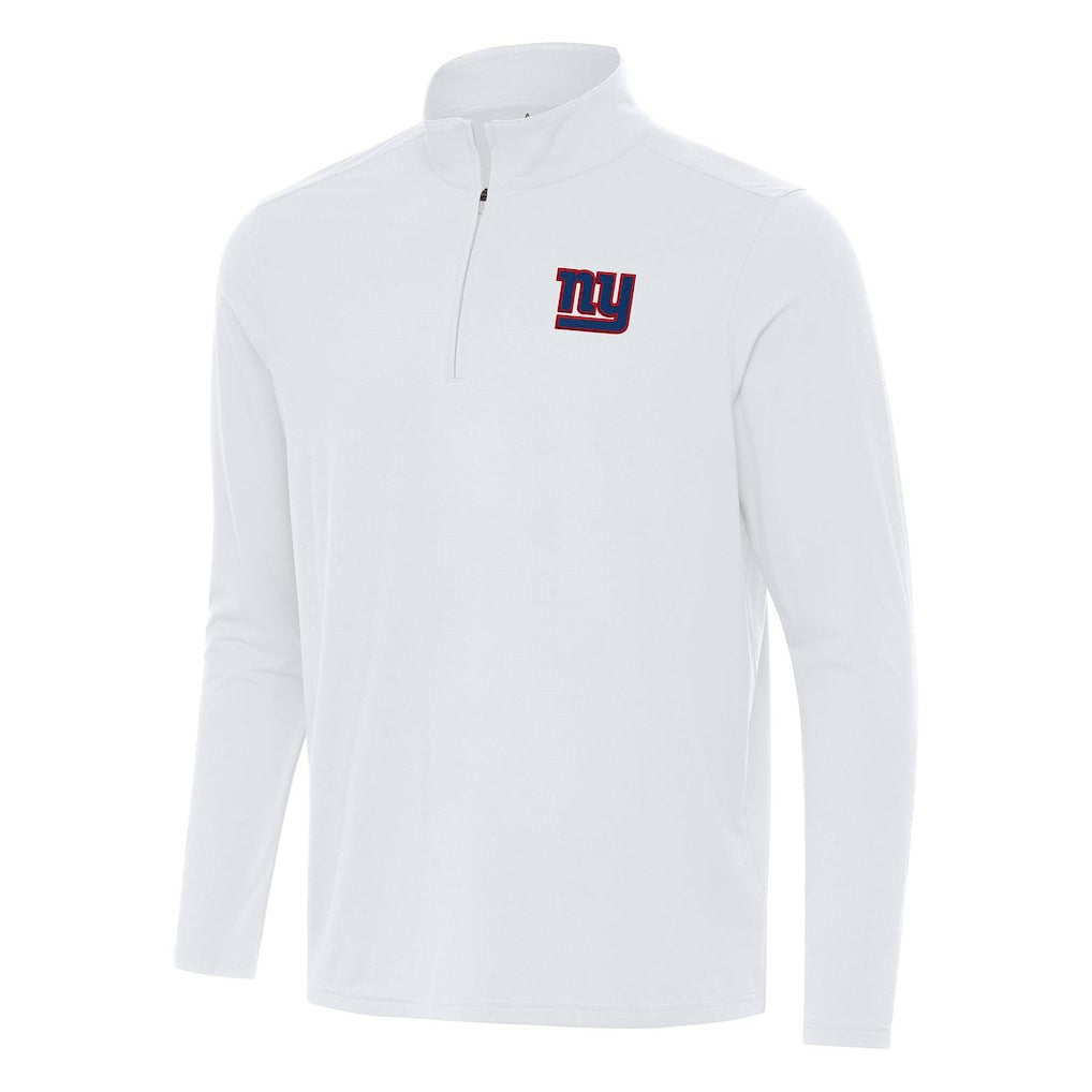 New York Giants Antigua Intent Quarter-Zip Pullover Top - White sale