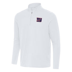 New York Giants Antigua Intent Quarter-Zip Pullover Top - White sale