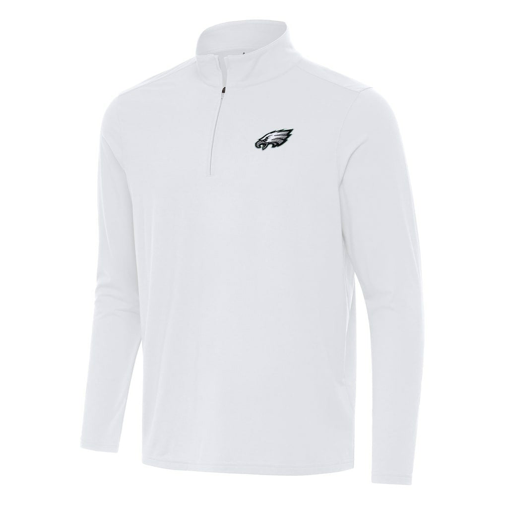 Philadelphia Eagles Antigua Intent Quarter-Zip Pullover Top - White online