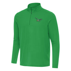 Philadelphia Eagles Antigua Intent Quarter-Zip Pullover Top - Kelly Green discount