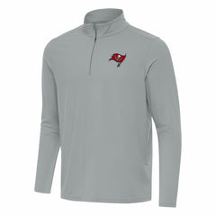 Tampa Bay Buccaneers Antigua Intent Quarter-Zip Pullover Top - Gray outlet
