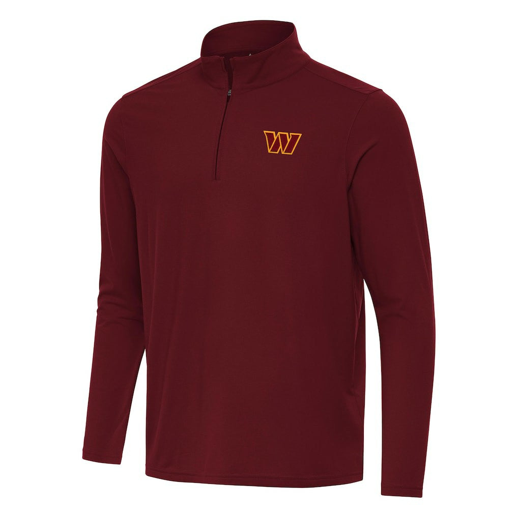 Washington Commanders Antigua Intent Quarter-Zip Pullover Top - Burgundy outlet