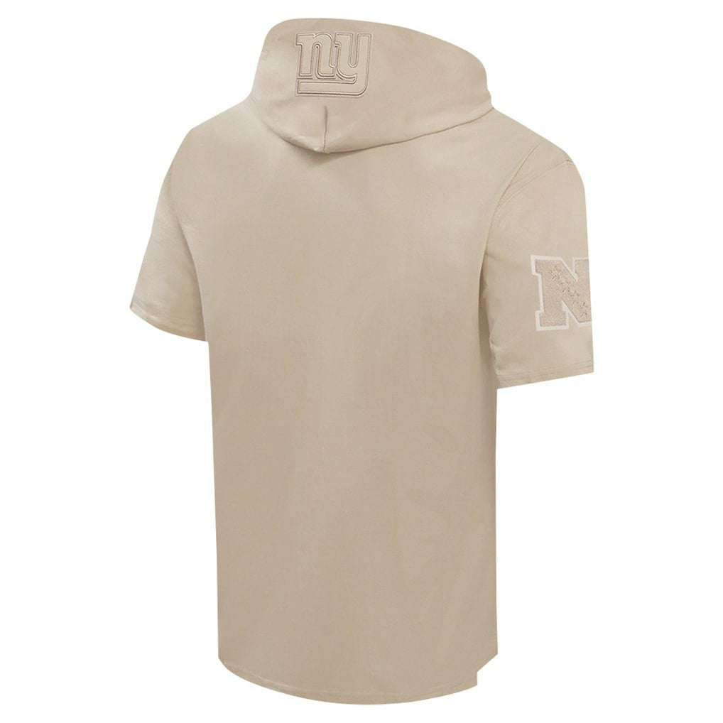 New York Giants Pro Standard Neutrals Capsule Short Sleeve Pullover Hoodie - Tan on sale