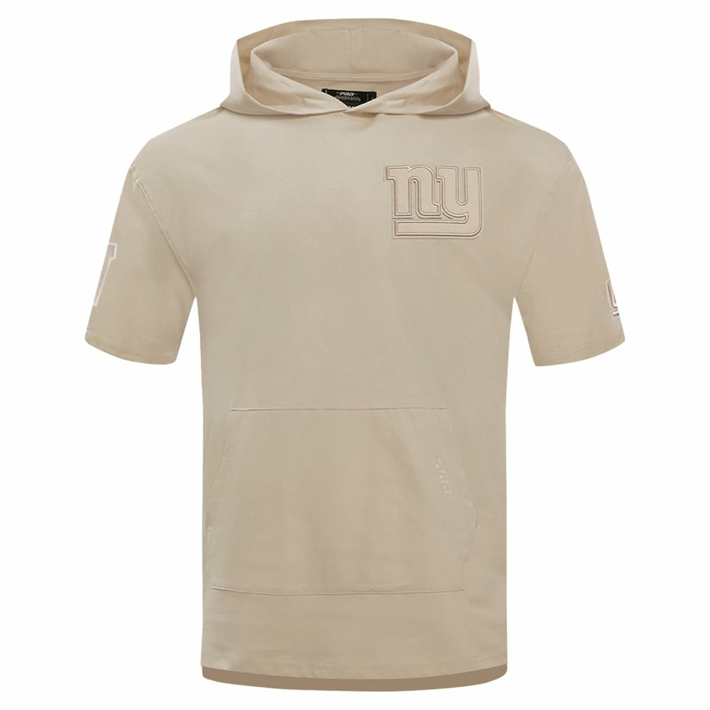 New York Giants Pro Standard Neutrals Capsule Short Sleeve Pullover Hoodie - Tan on sale