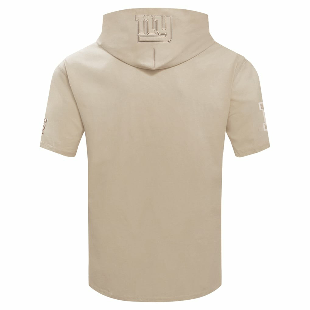 New York Giants Pro Standard Neutrals Capsule Short Sleeve Pullover Hoodie - Tan on sale