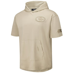 San Francisco 49ers Pro Standard Neutrals Capsule Short Sleeve Pullover Hoodie - Tan for sale