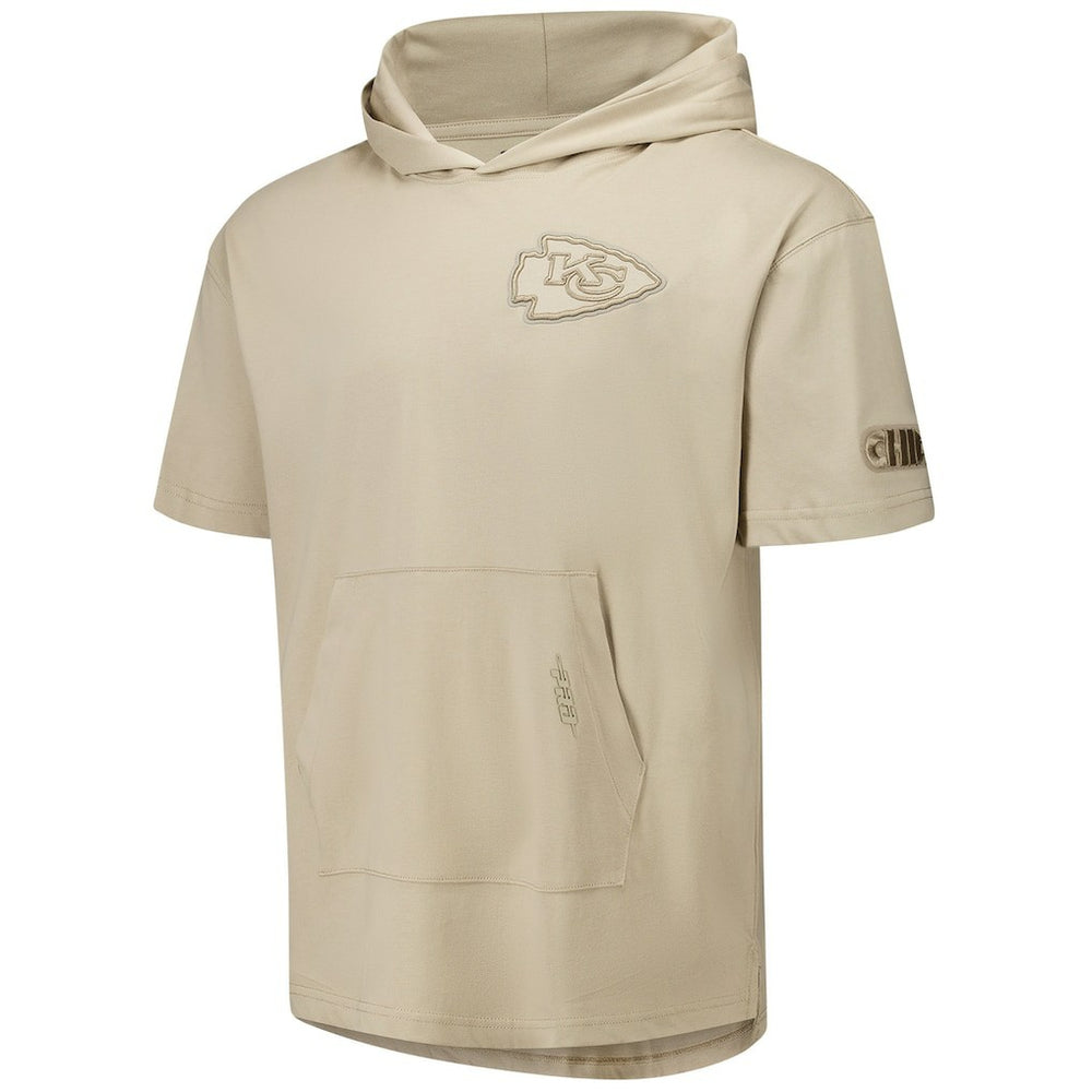 Kansas City Chiefs Pro Standard Neutrals Capsule Short Sleeve Pullover Hoodie - Tan discount