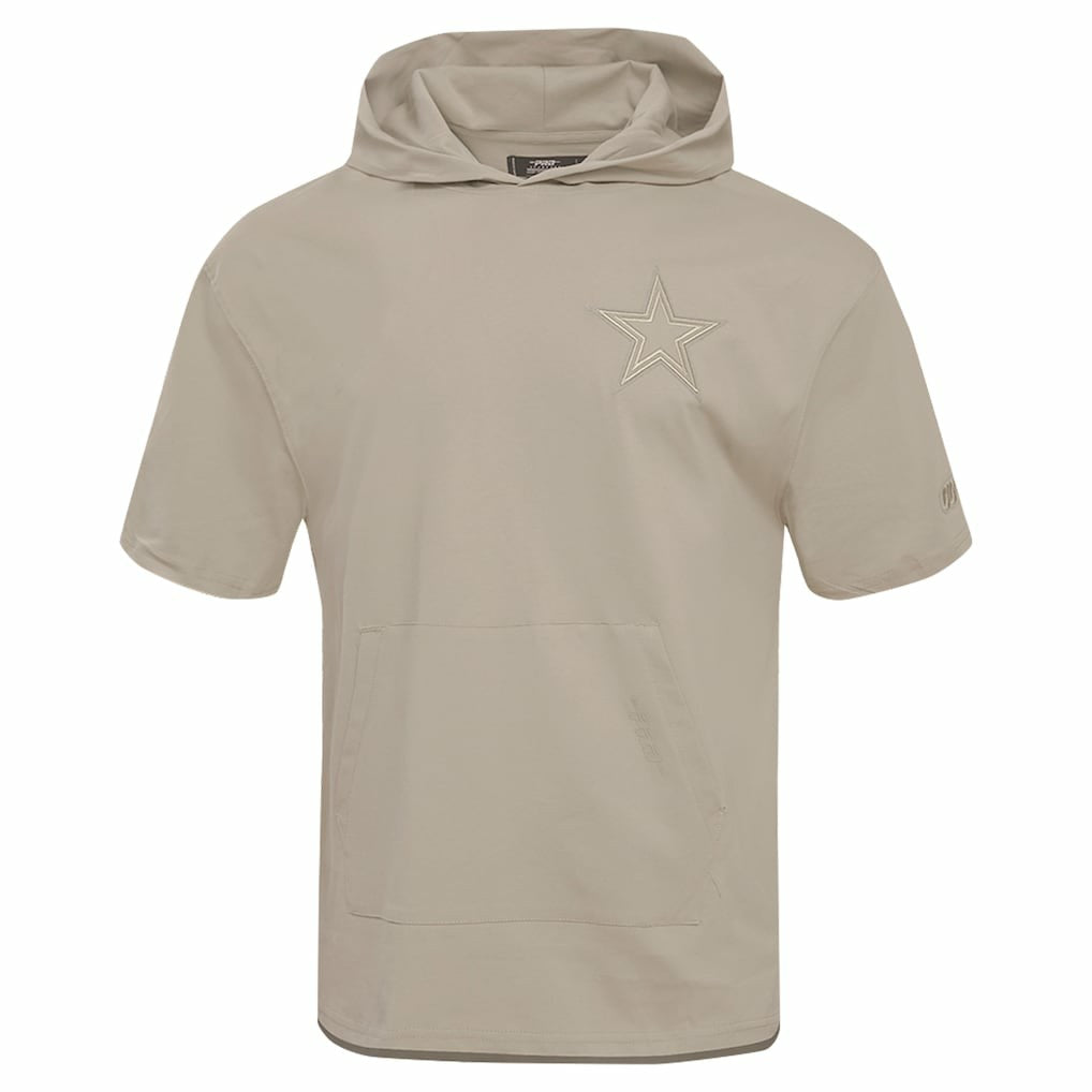 Dallas Cowboys Pro Standard Neutrals Capsule Short Sleeve Pullover Hoodie - Tan sale